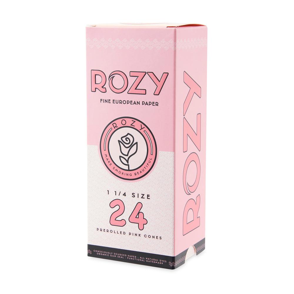 Rozy Pink 1 ¼ Size Pre-Rolled Cones – 24ct Pack