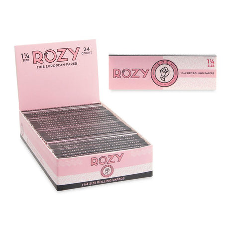 Rozy Pink 1 1/4 Size Rolling Papers - 24ct Display