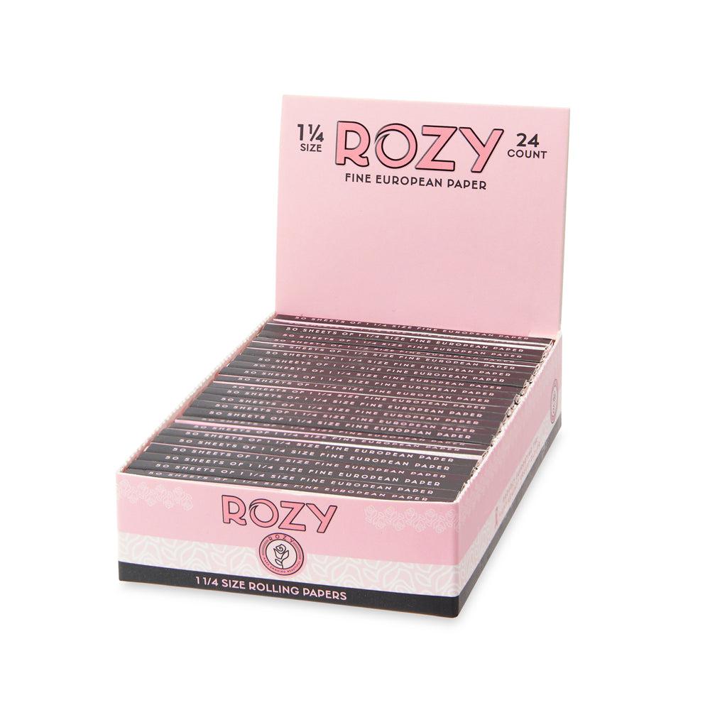 Rozy Pink 1 1/4 Size Rolling Papers - 24ct Display