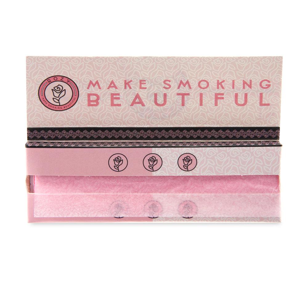 Rozy Pink 1 1/4 Size Rolling Papers - 24ct Display