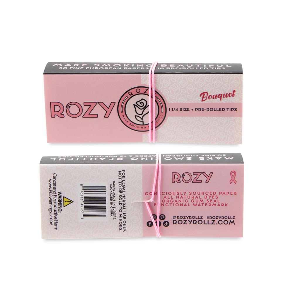 Rozy Pink 1 1/4 Size Rolling Papers & Filter Tips - 24ct Display