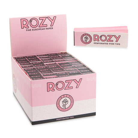 Rozy Pink Perforated Filter Tips - 50ct Display