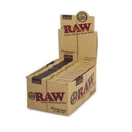 Raw Classic Connoisseur 1 1/4 + Tips - 24ct