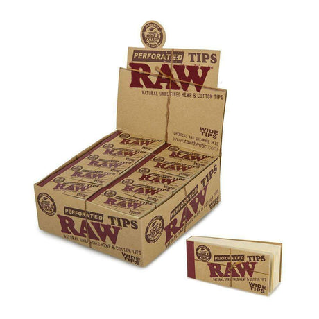 Raw Perforated Wide Tips Hemp & Cotton - 50ct