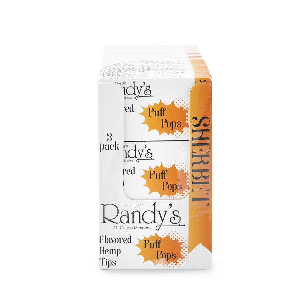 Randy's Puff Pops - Flavored Hemp Tips - Sherbert - 30ct