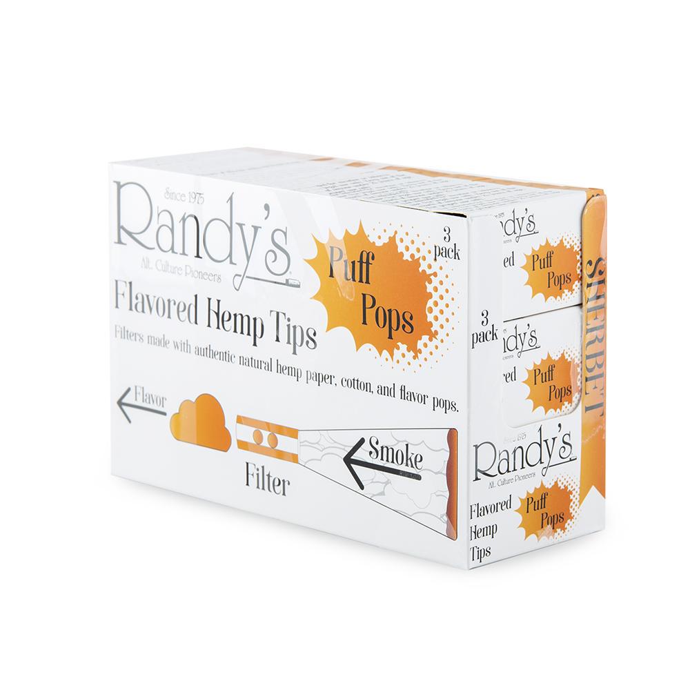 Randy's Puff Pops - Flavored Hemp Tips - Sherbert - 30ct