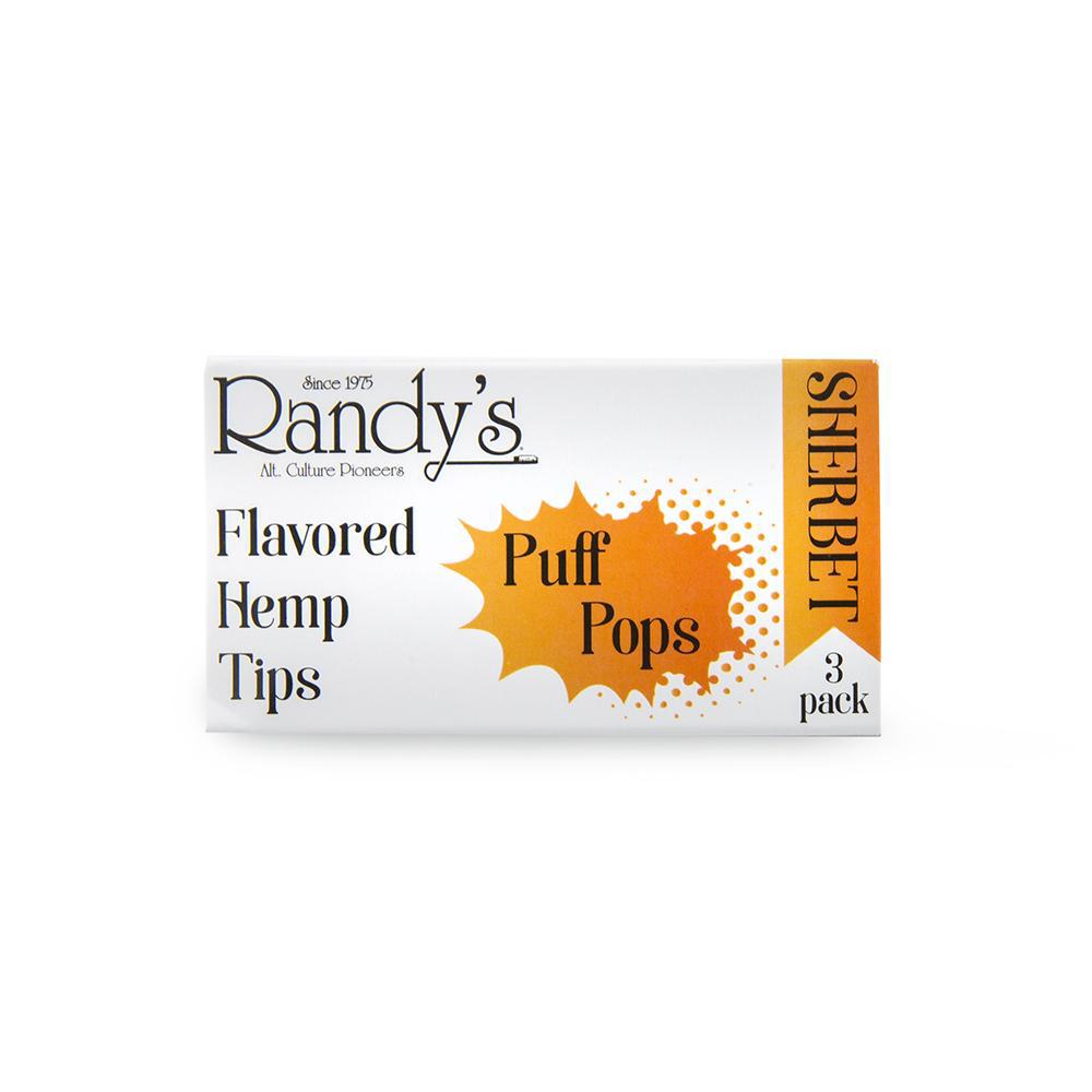 Randy's Puff Pops - Flavored Hemp Tips - Sherbert - 30ct