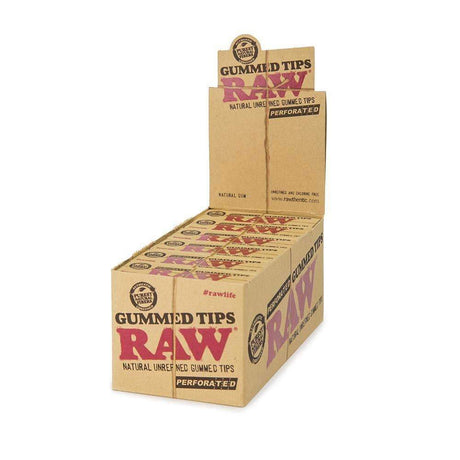 RAW Gummed Tips Perforated - 24ct