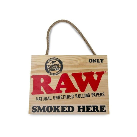 RAW "Smoked Here" Painted Sign
