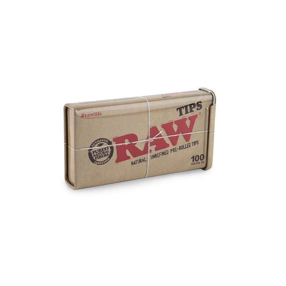 Raw Pre Rolled Tips in Tin 100pk - 6ct