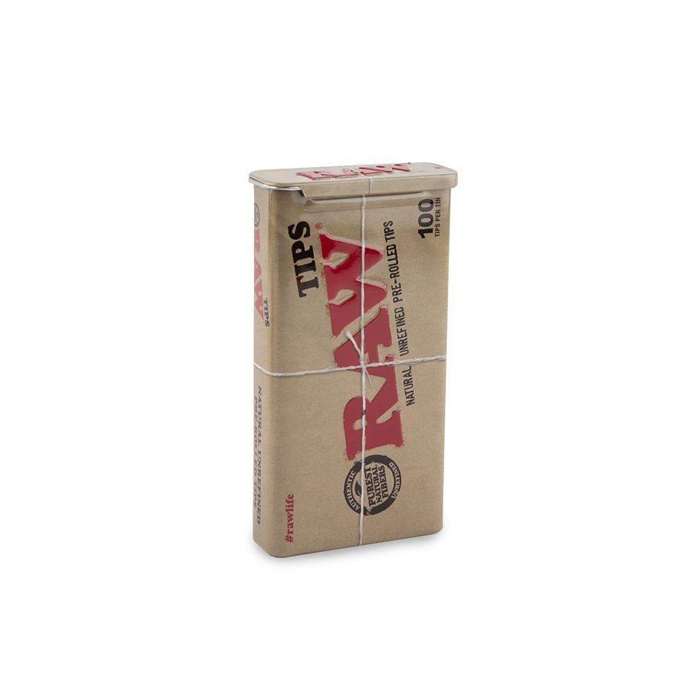 Raw Pre Rolled Tips in Tin 100pk - 6ct