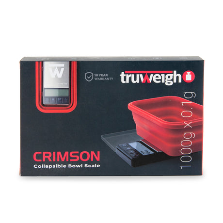 Truweigh Crimson Scale Collapsible Bowl - 1000g x 0.1g