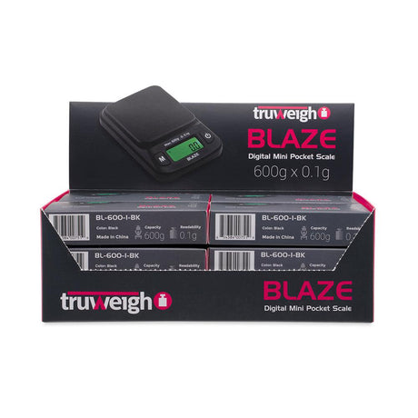 Truweigh Blaze Scale - 600g x 0.1g - Black - 12ct