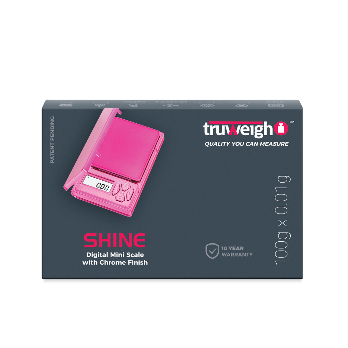 Truweigh Shine Digital Mini Scale - 100g x 0.01g