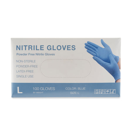 Nitrile Single-Use Disposable Gloves - 100ct Box