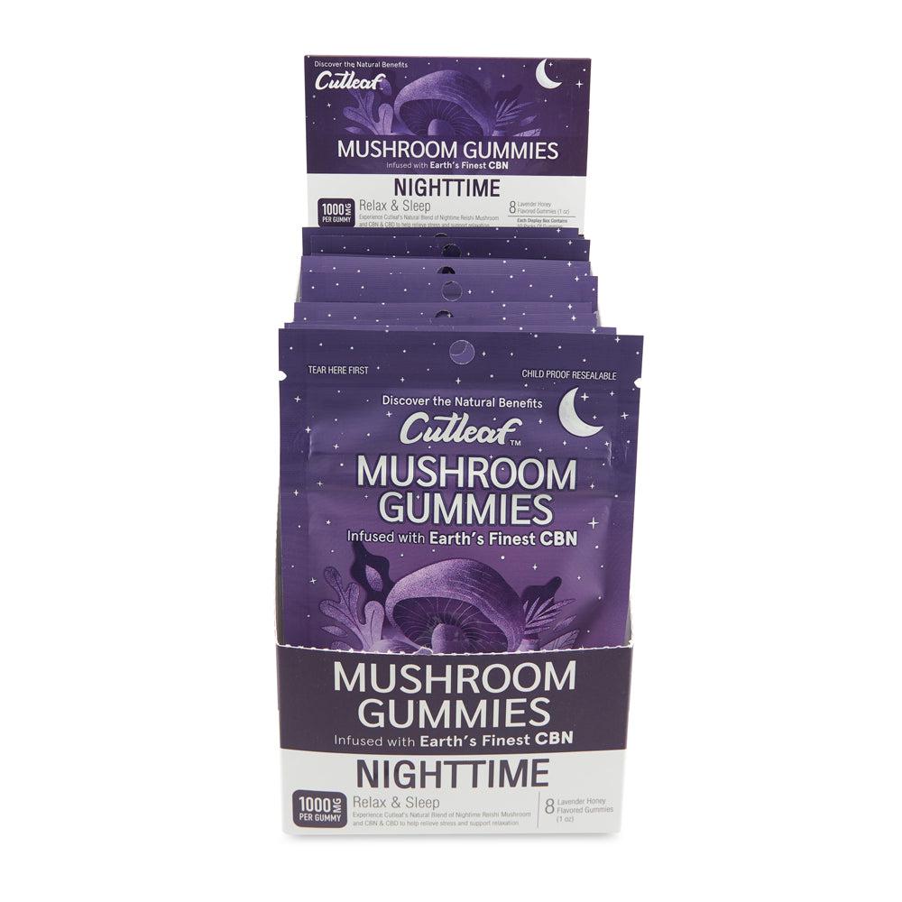 Cutleaf Exotics 1000mg Mushroom Gummies 10ct Display