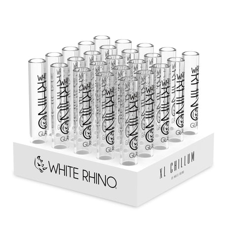 White Rhino XL Glass Chillum 25ct Display