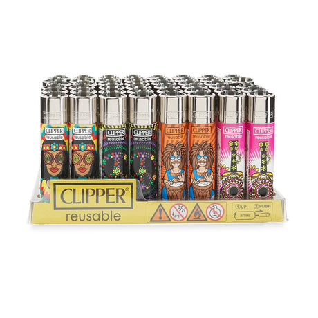 Clipper Lighter 48ct POP Counter Display – Hippie Peace