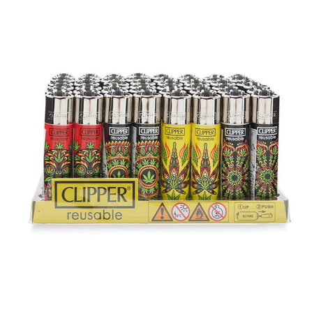 Clipper Lighter 48ct POP Counter Display – Weed