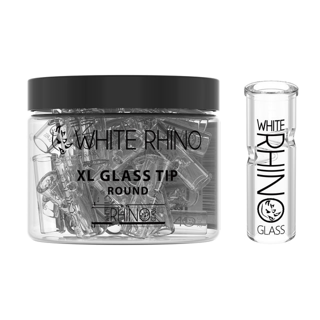 White Rhino XL Glass Tip 40ct Display – Round