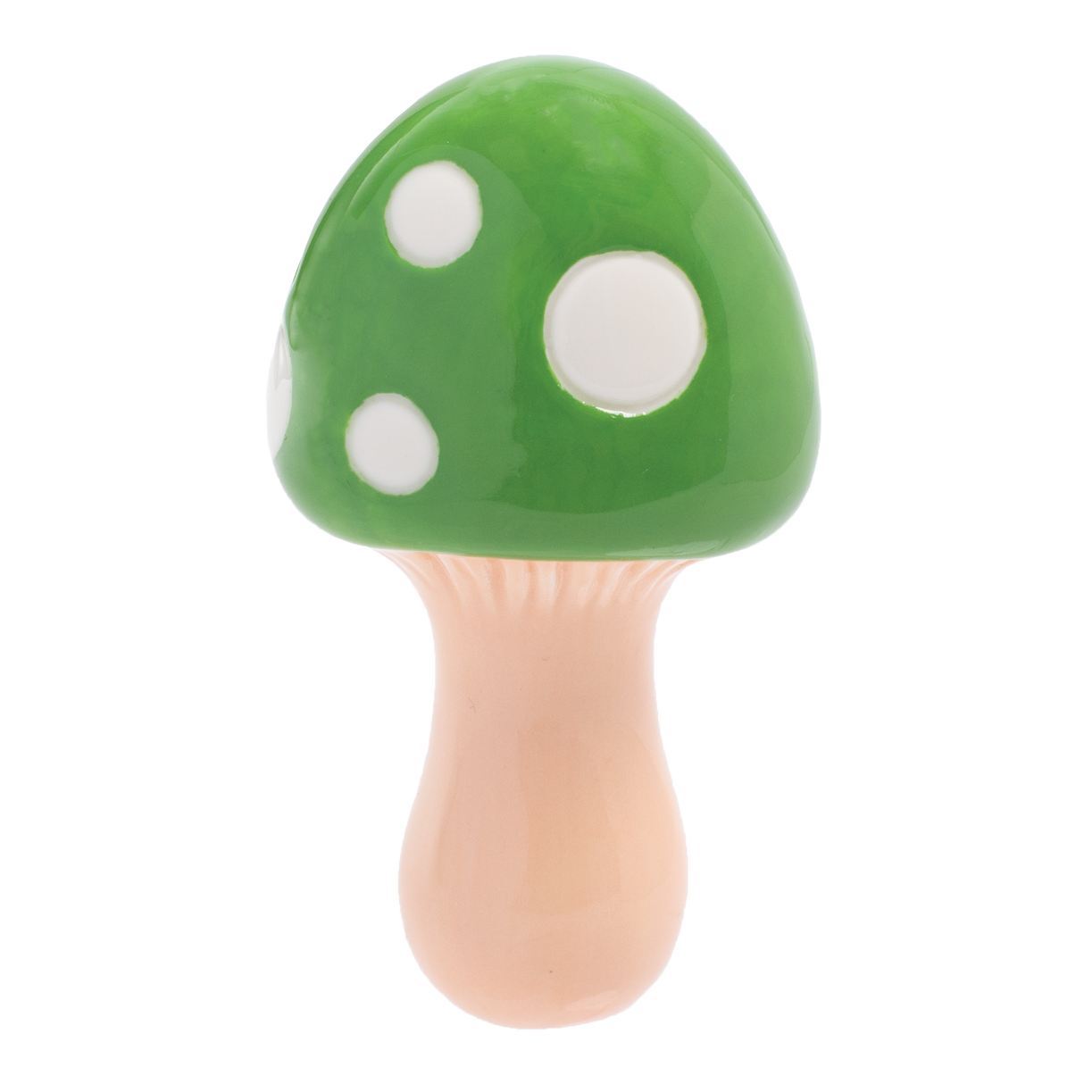 Wacky Bowlz 3.5” Ceramic Pipe – Green Mushroom