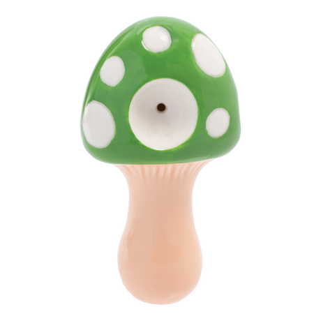 Wacky Bowlz 3.5” Ceramic Pipe – Green Mushroom