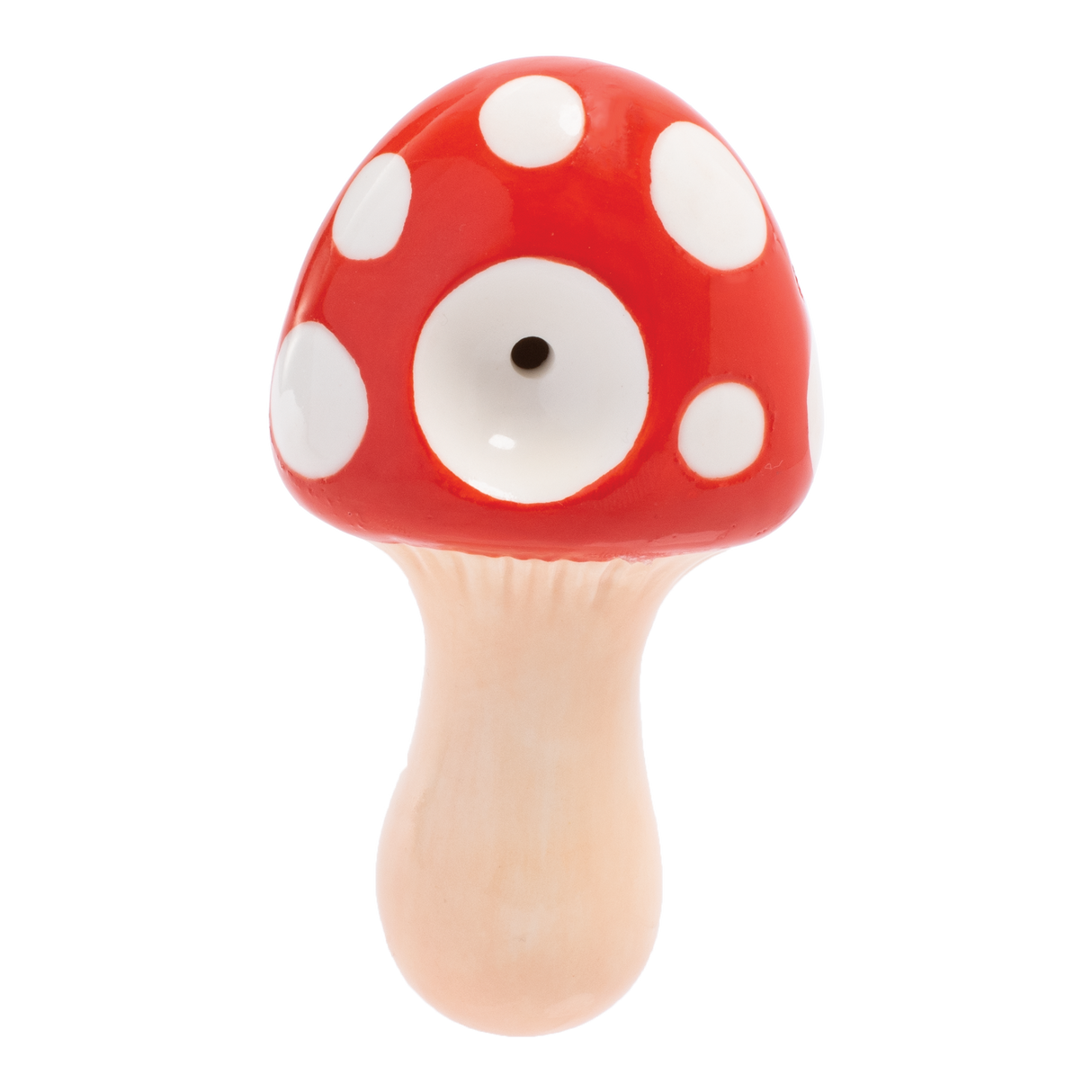 Wacky Bowlz 3.5” Ceramic Pipe – Red Mushroom