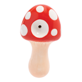 Wacky Bowlz 3.5” Ceramic Pipe – Red Mushroom