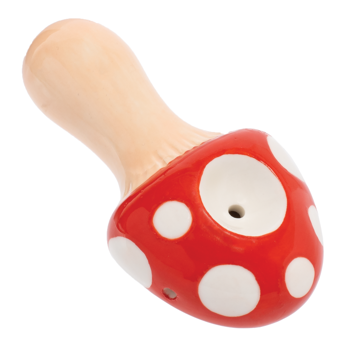 Wacky Bowlz 3.5” Ceramic Pipe – Red Mushroom