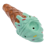 Wacky Bowlz 3.5” Ceramic Pipe – Mint Green Ice Cream