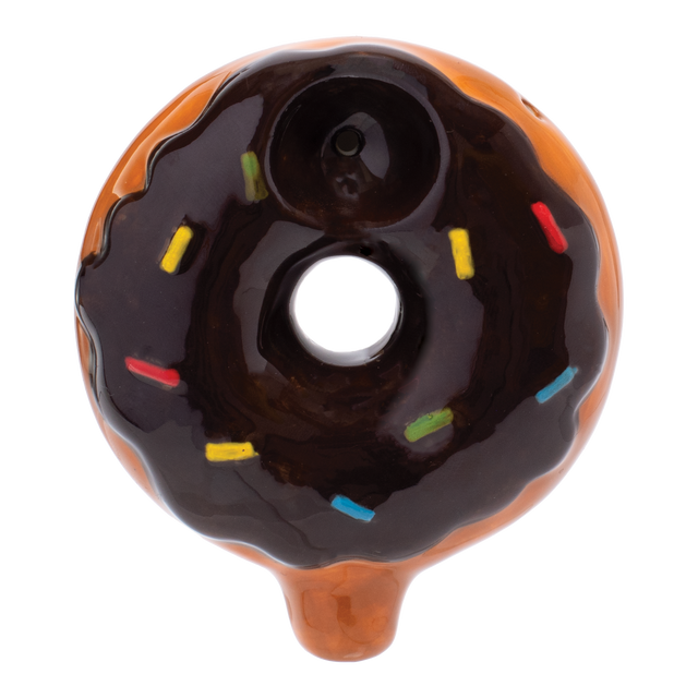 Wacky Bowlz 3.5” Ceramic Pipe – Chocolate Donut