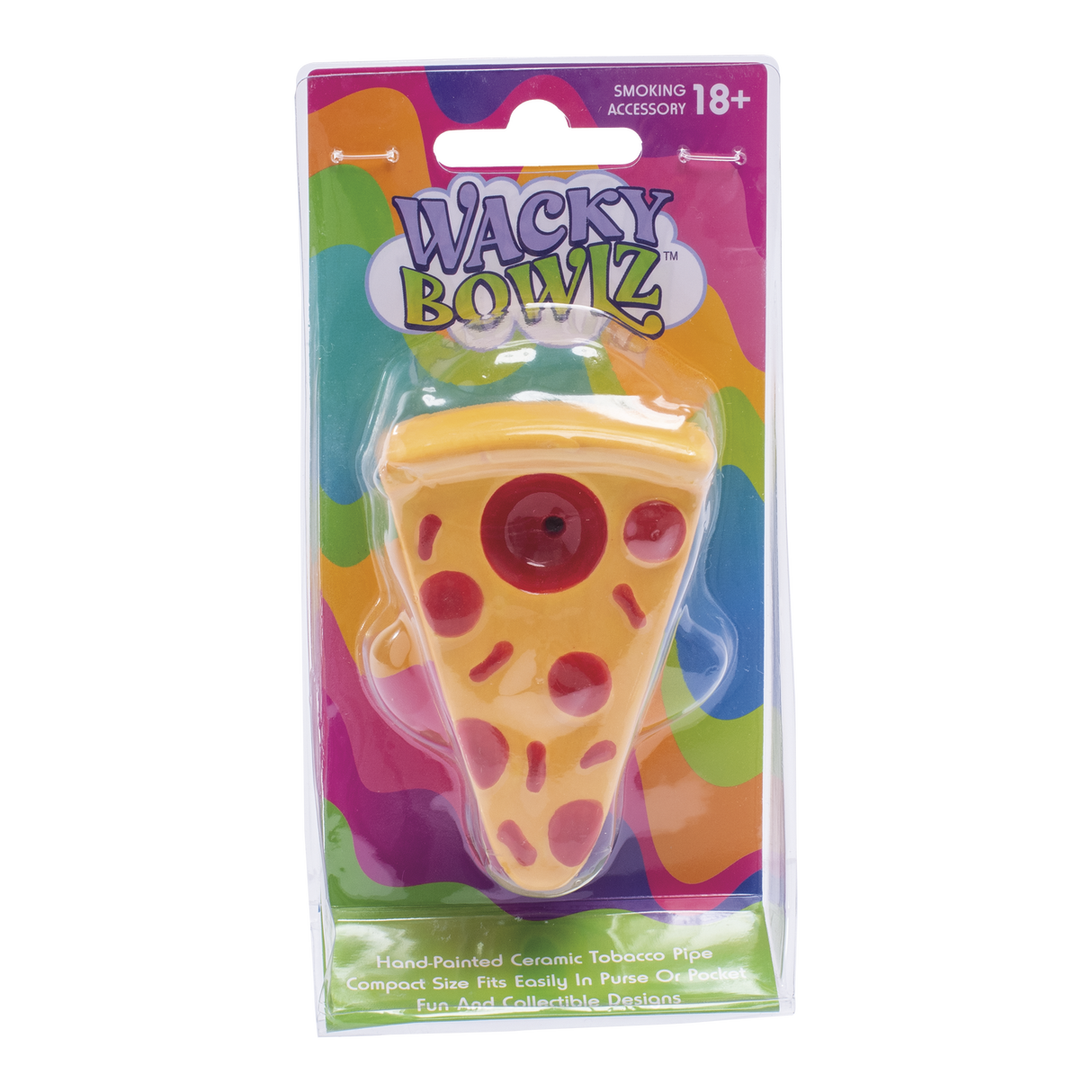 Wacky Bowlz 3.5” Ceramic Pipe – Pizza Slice