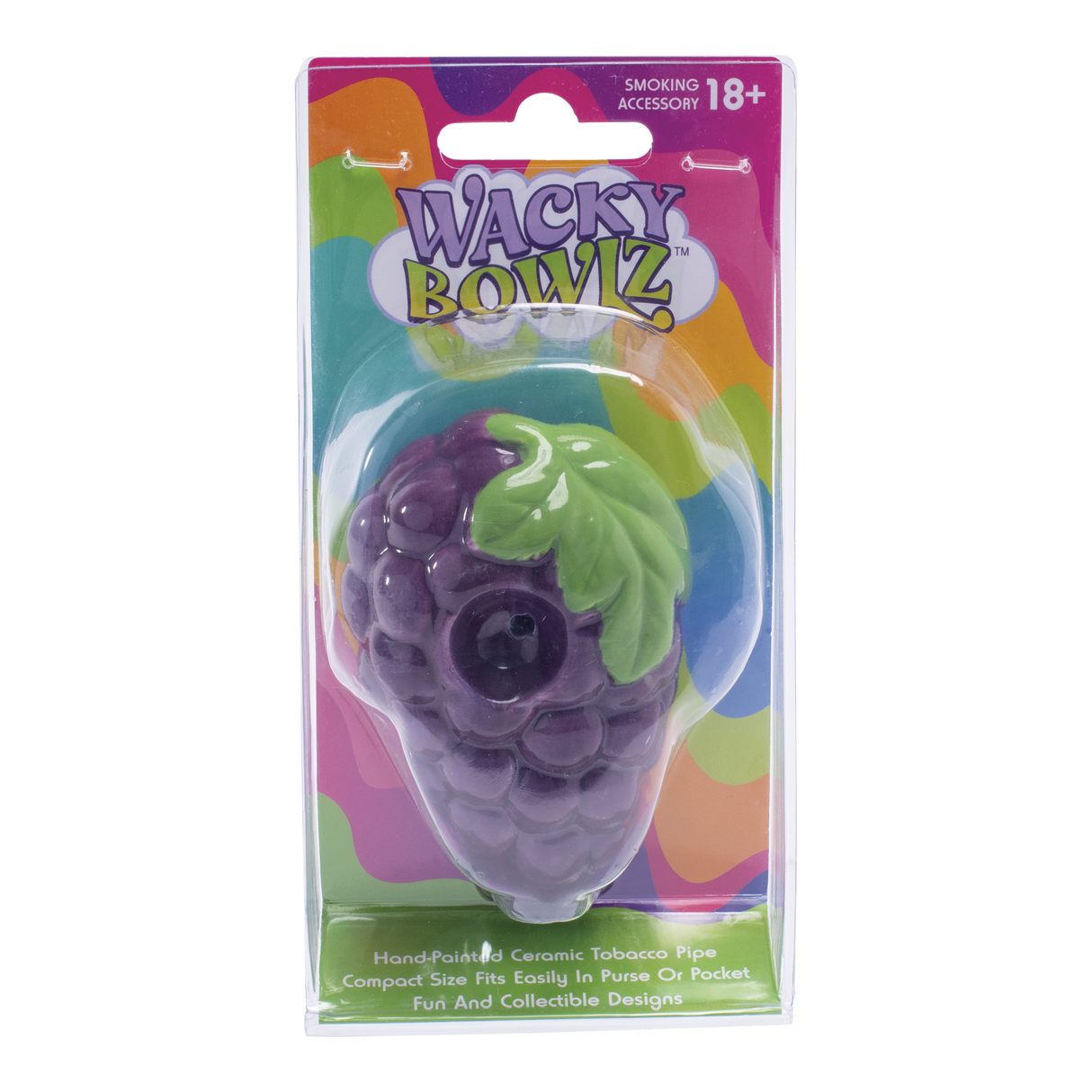 Wacky Bowlz 3.5” Ceramic Pipe – Grape