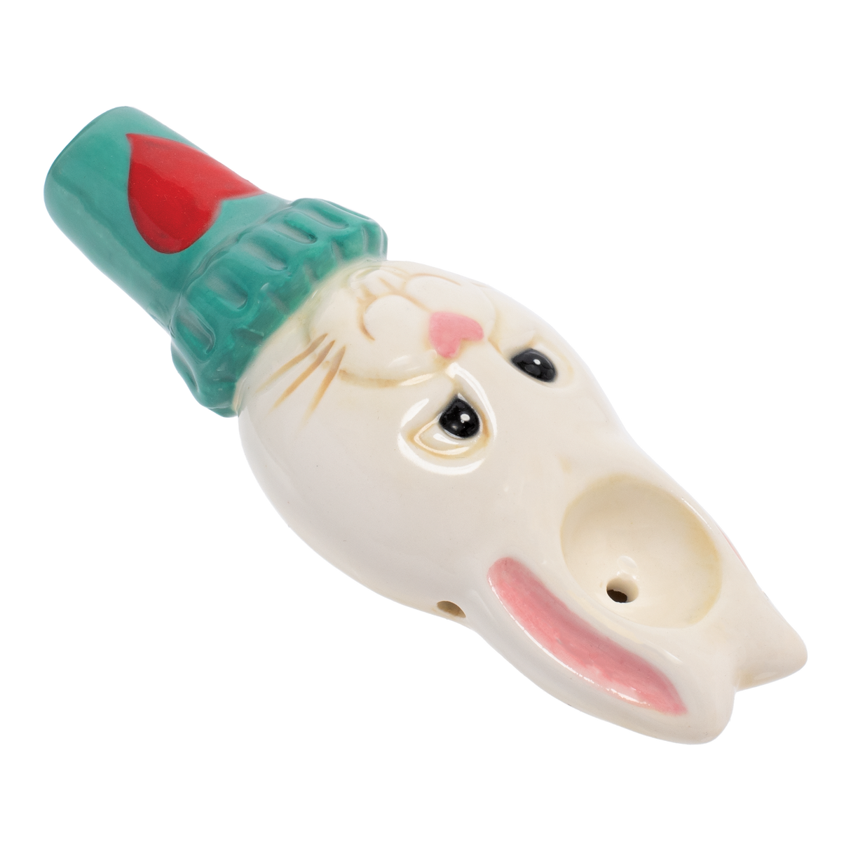 Wacky Bowlz 3.5” Ceramic Pipe – White Rabbit