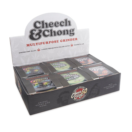 Cheech & Chong 4pc 63mm Grinders 6ct Display – 50th Anniversary