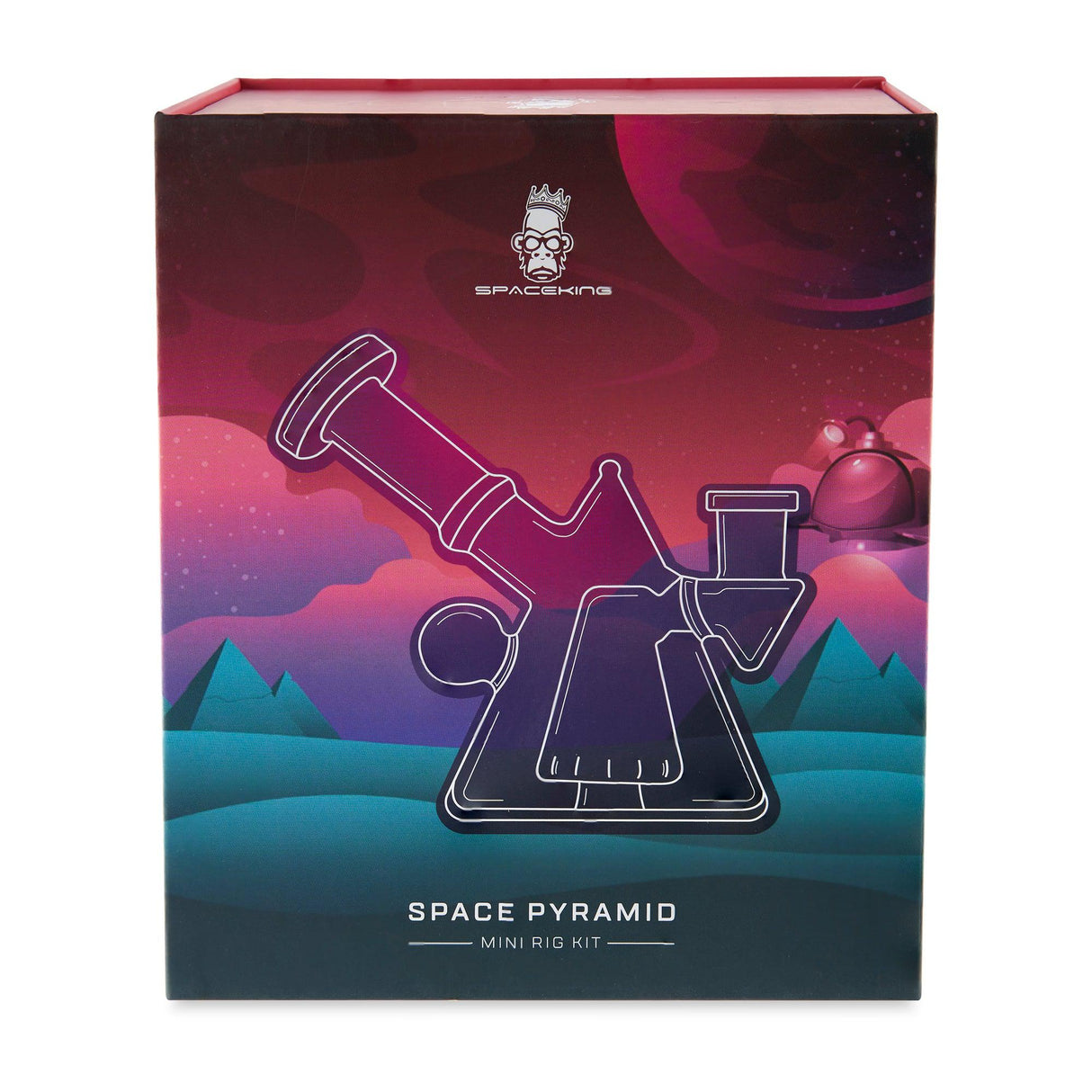 Space King Glass Mini Dab Rig – Space Pyramid