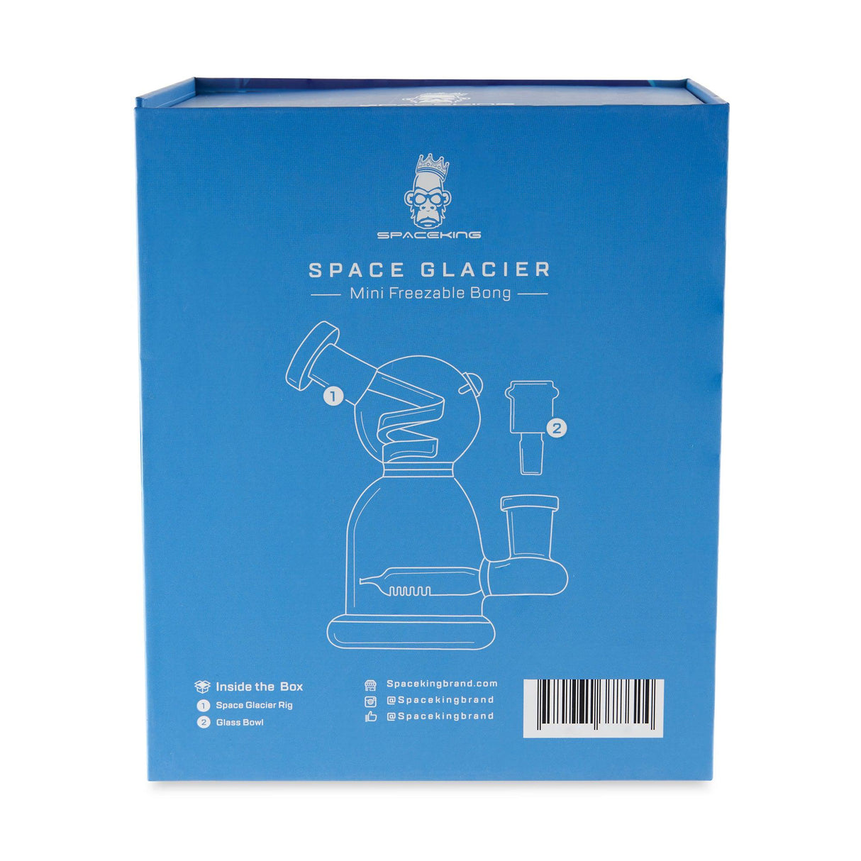Space King Glass Mini Freezable Bong – Space Glacier