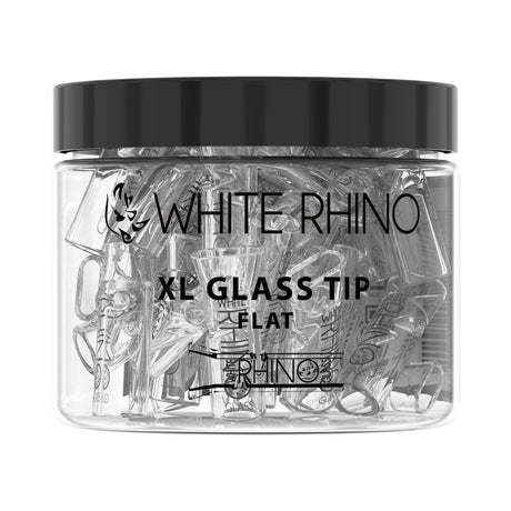 White Rhino XL Glass Tip 40ct Display – Flat