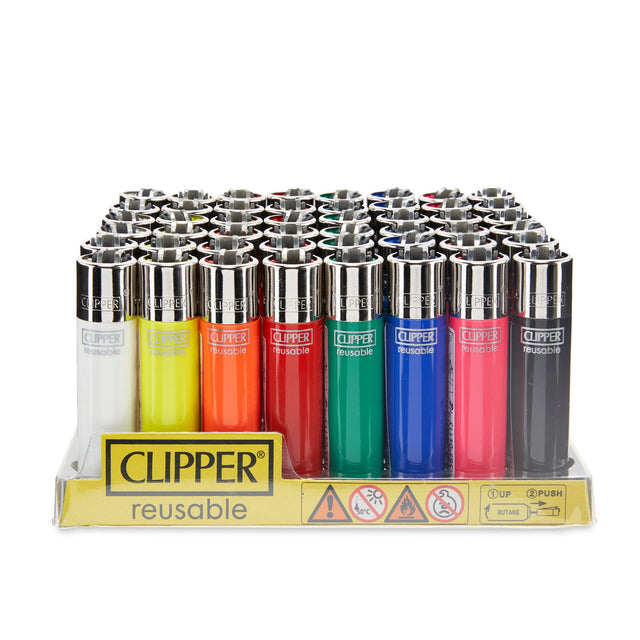 Clipper Lighter 48ct POP Counter Display – Solid Assorted