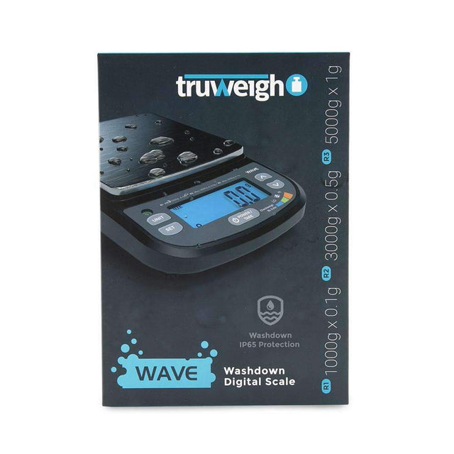 Truweigh Wave IP65 Rated Washdown Bench Scale / Black