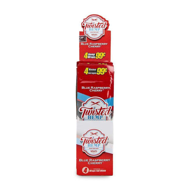 Twisted Hemp Wraps Blue Raspberry Cherry / 15ct / PP $0.99