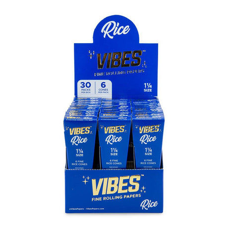 Vibes Cones 1 1/4 - 6pk - Rice - 30ct