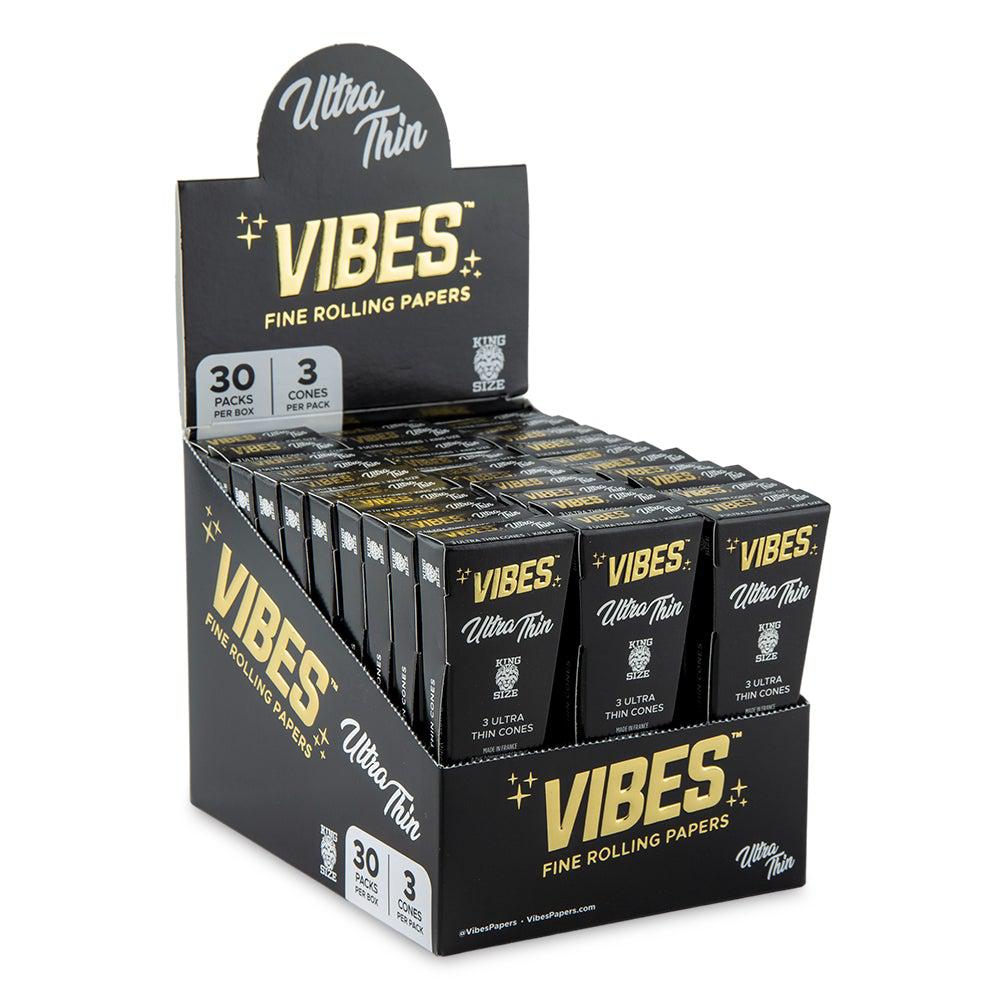 Vibes Cones King Size Slim - 3pk - Ultra Thin - 30ct