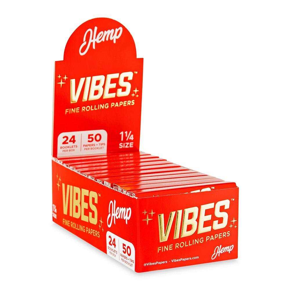 Vibes Papers w/ Filters - 1 1/4 - Hemp - 24ct