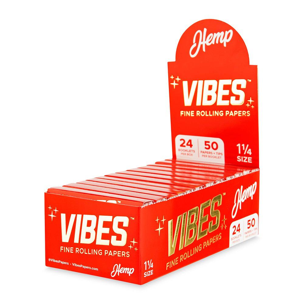 Vibes Papers w/ Filters - 1 1/4 - Hemp - 24ct