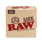 RAW 4-Piece Life Modular Herb Grinder – Red