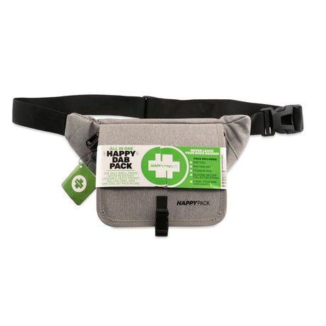 Happy Pack Dab by Happy Kit All-in-One Smell Proof Travel Kit Fanny Pack for Concentrates