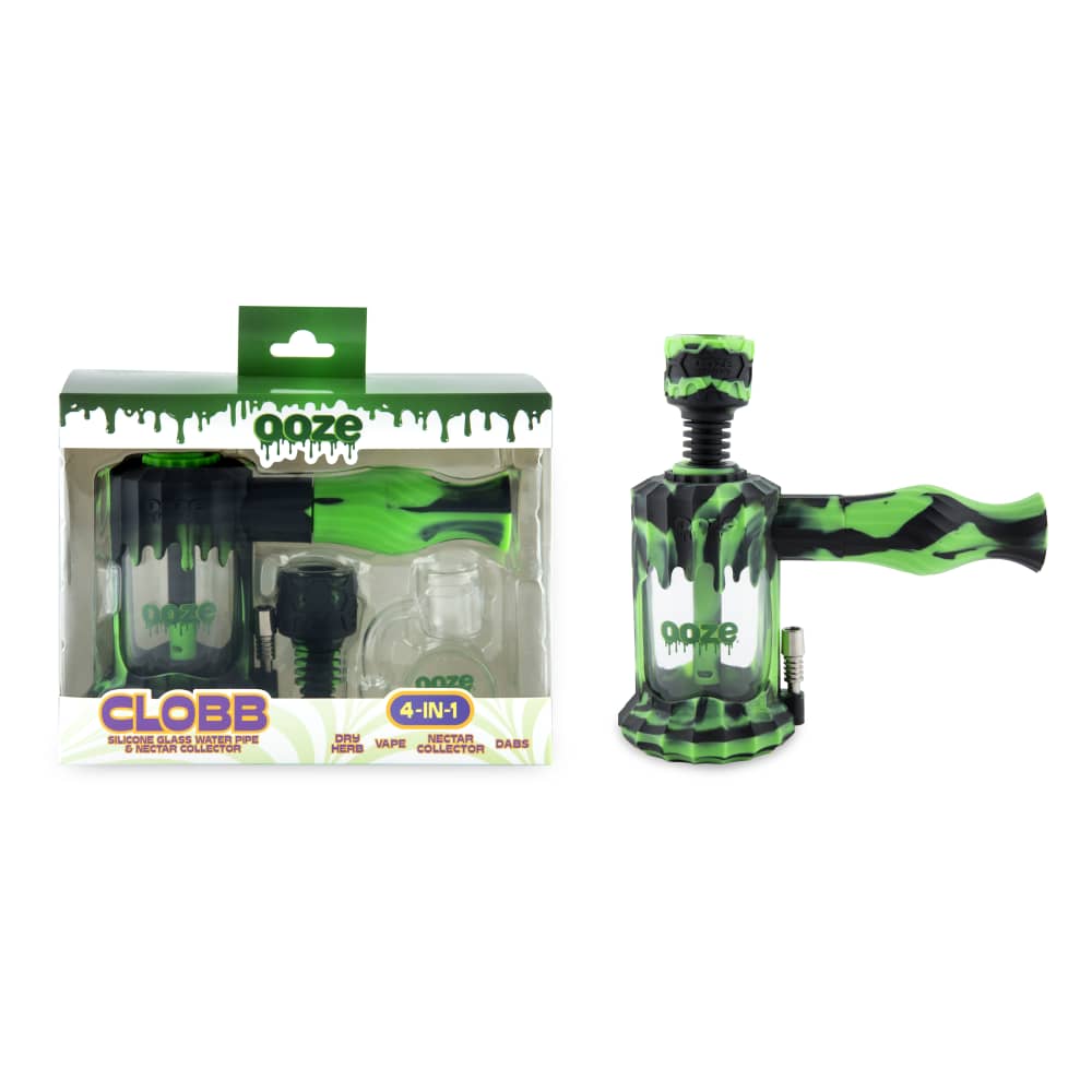 Ooze Clobb Silicone Water Pipe and Dab Straw