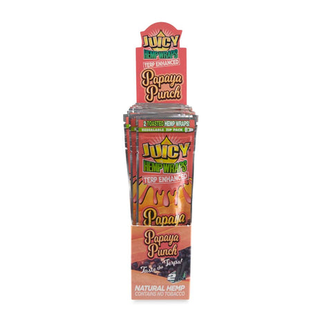 Juicy Jays Terp Enhanced Hemp Wraps 2pk Pouch 25ct POP Display