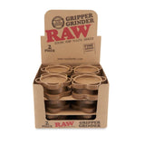 RAW 2pc Hemp Gripper Grinder – 12ct Display